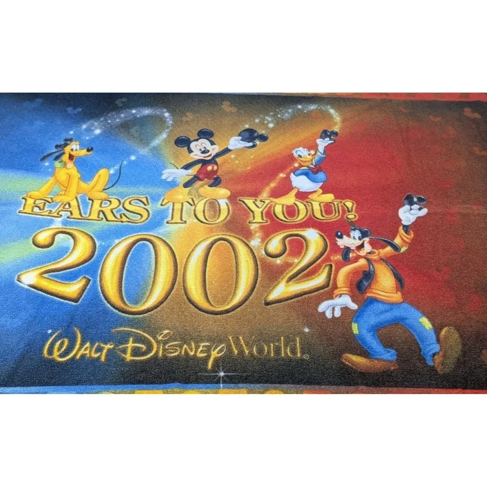 2002 Walt Disney World Ears To You Beach Towel 60x31